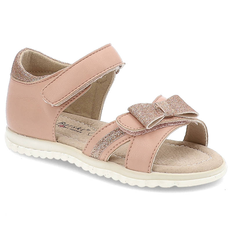 Pinke Sandalen S.Barski Bequeme Kinderschuhe