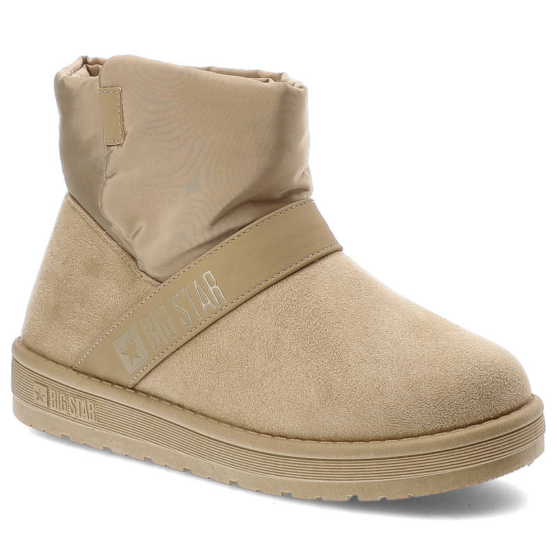 Beige Stiefeletten Big Star Gefütterte Damen Winterschuhe