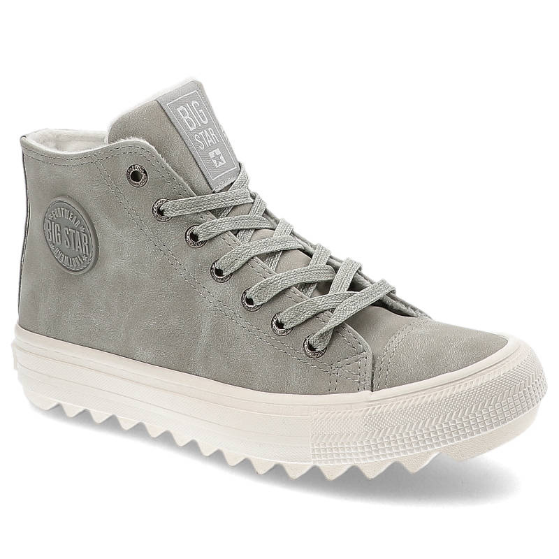 Grau Sneakers Big Star Sportliche Damenschuhe