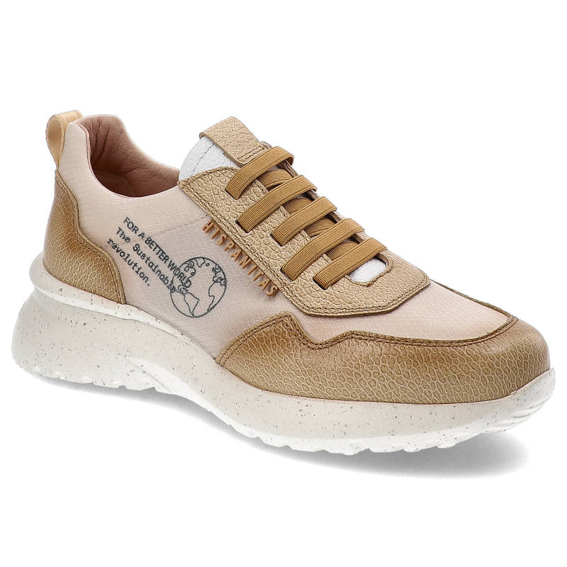 Beige Sneakers Hispanitas Stylische Damenschuhe