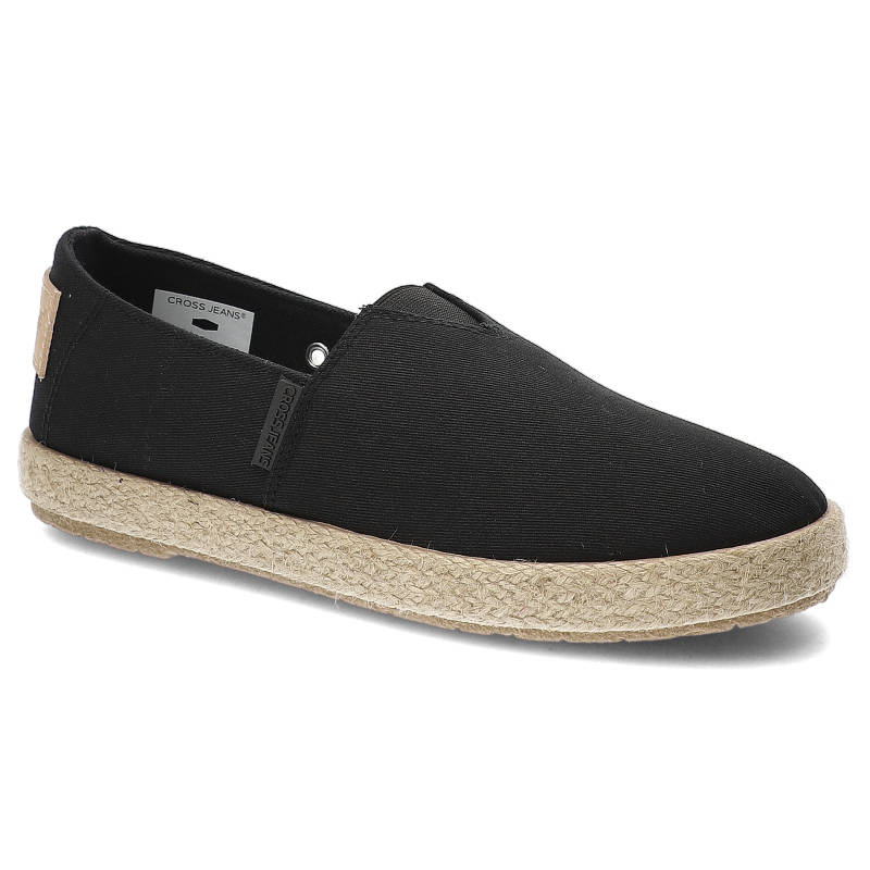 Schwarze Espadrilles Cross Jeans Bequeme Damenschuhe