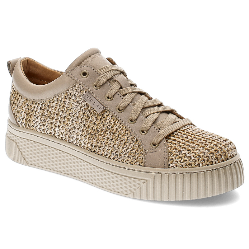 Beige Sneakers Nessi Modische Damenschuhe