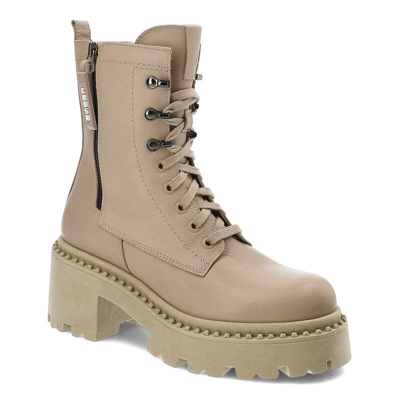 Beige Stiefeletten Nessi Modische Damenschuhe