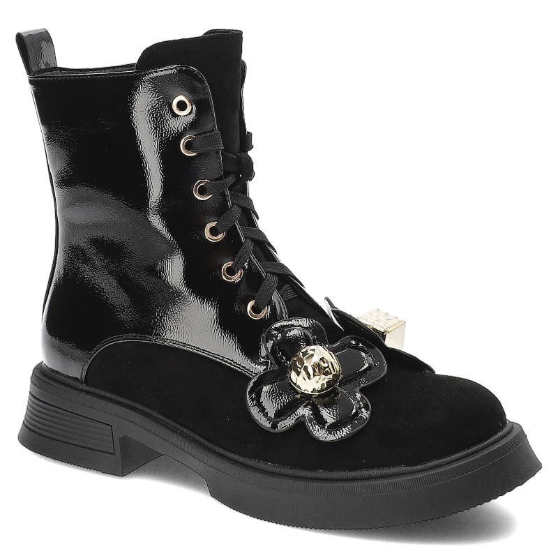 Schwarze Stiefeletten S.Barski Modische Damenschuhe