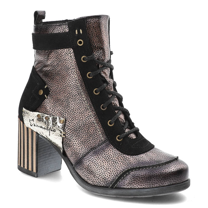 Schwarze Stiefeletten Maciejka Elegante Damenschuhe Mit Absatz