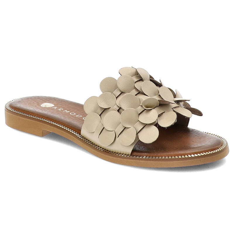 Beige Flip-Flops Armodo Elegante Damenschuhe