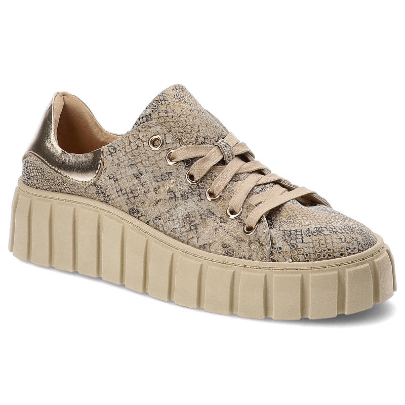Goldene Sneakers Damiss Stylische Damenschuhe