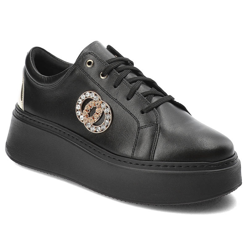 Schwarze Sneakers Lamanti Stylische Damenschuhe