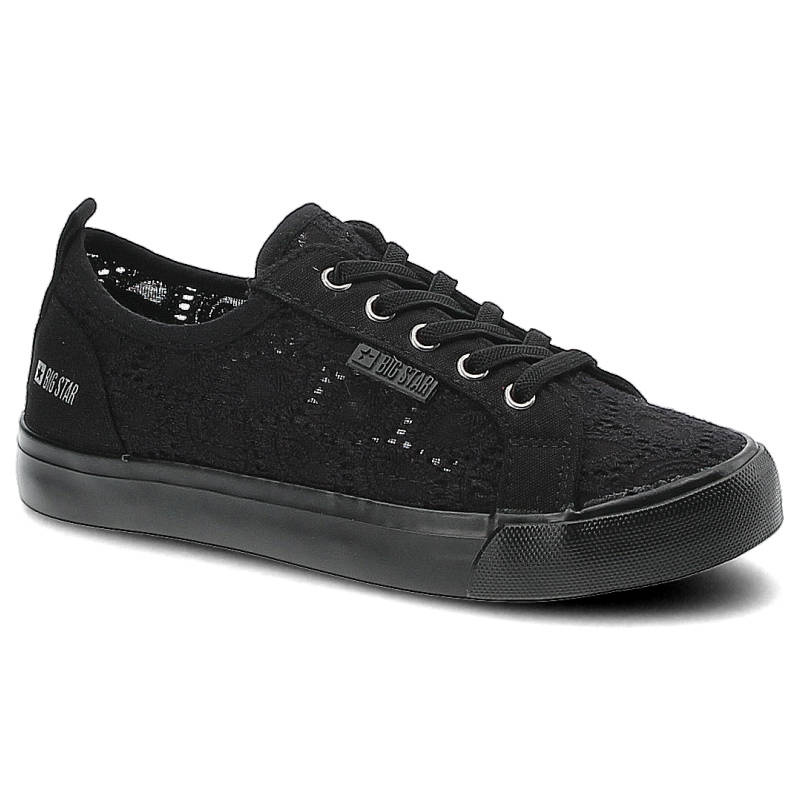Schwarze Turnschuhe Big Star Bequeme Damenschuhe