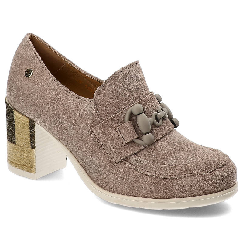 Beige Halbschuhe Maciejka Elegante Damenschuhe