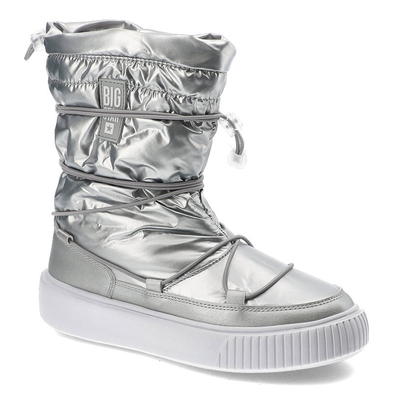 Silberne Schneeschuhe Big Star Gefütterte Damenschuhe