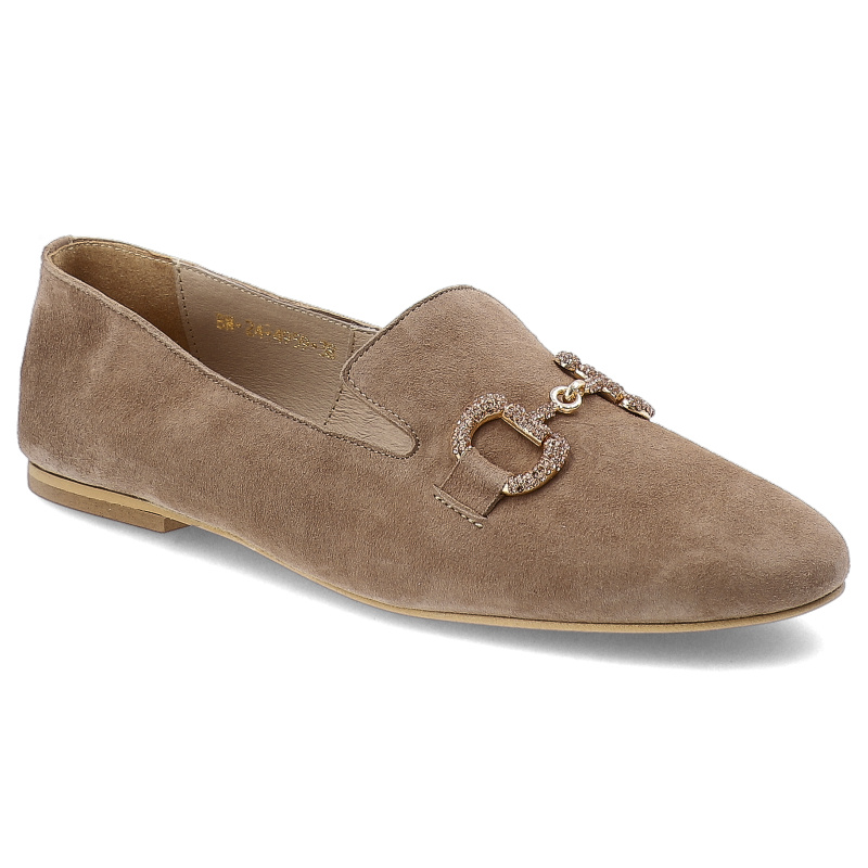 Beige Halbschuhe Karino Modische Damenschuhe