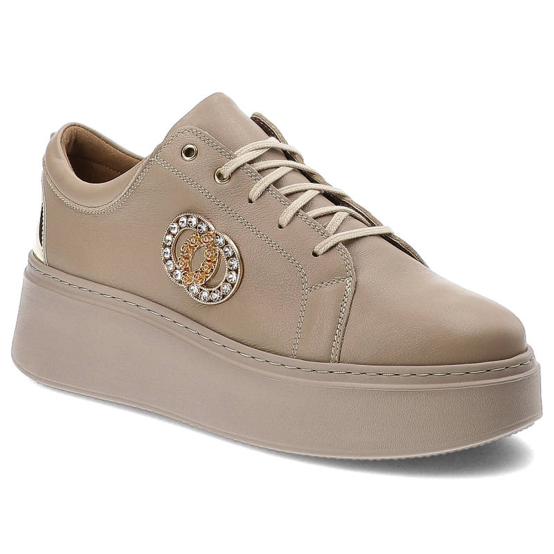 Beige Sneakers Lamanti Stylische Damenschuhe