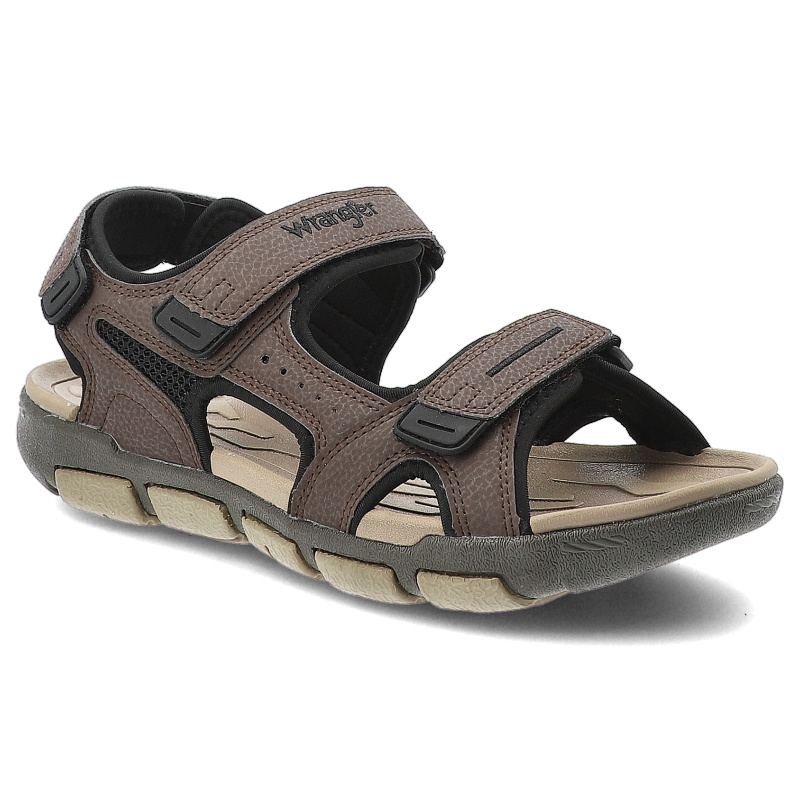 Braune Sandalen Wrangler Modische Herrenschuhe