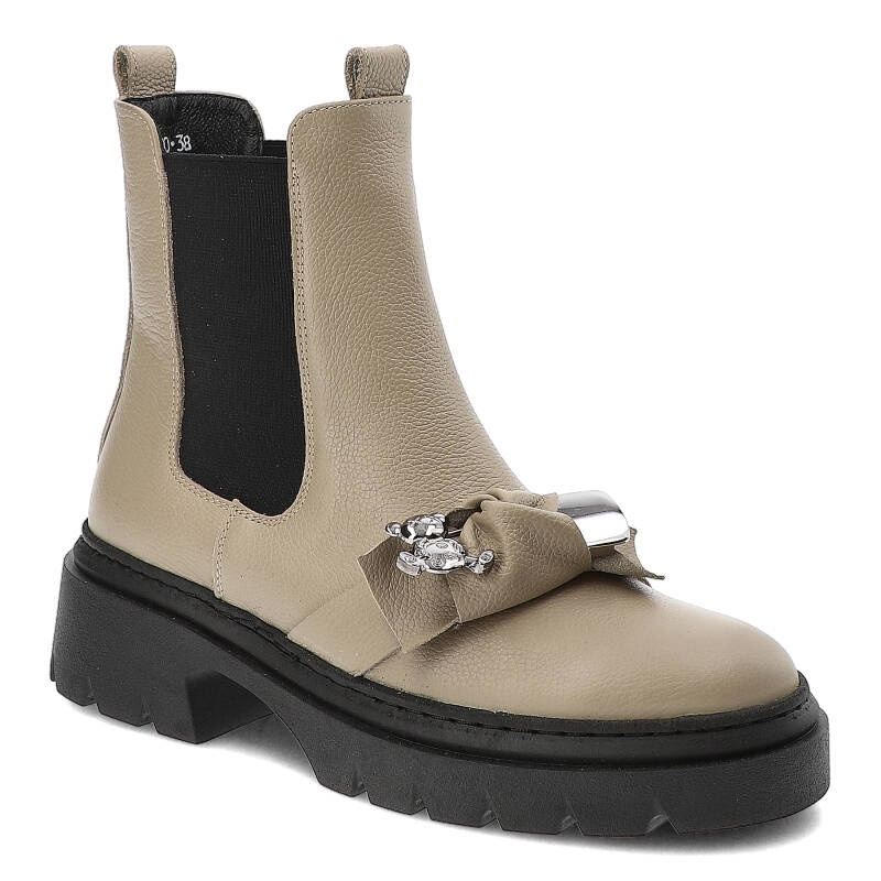 Beige Stiefeletten Karino Modische Damenschuhe