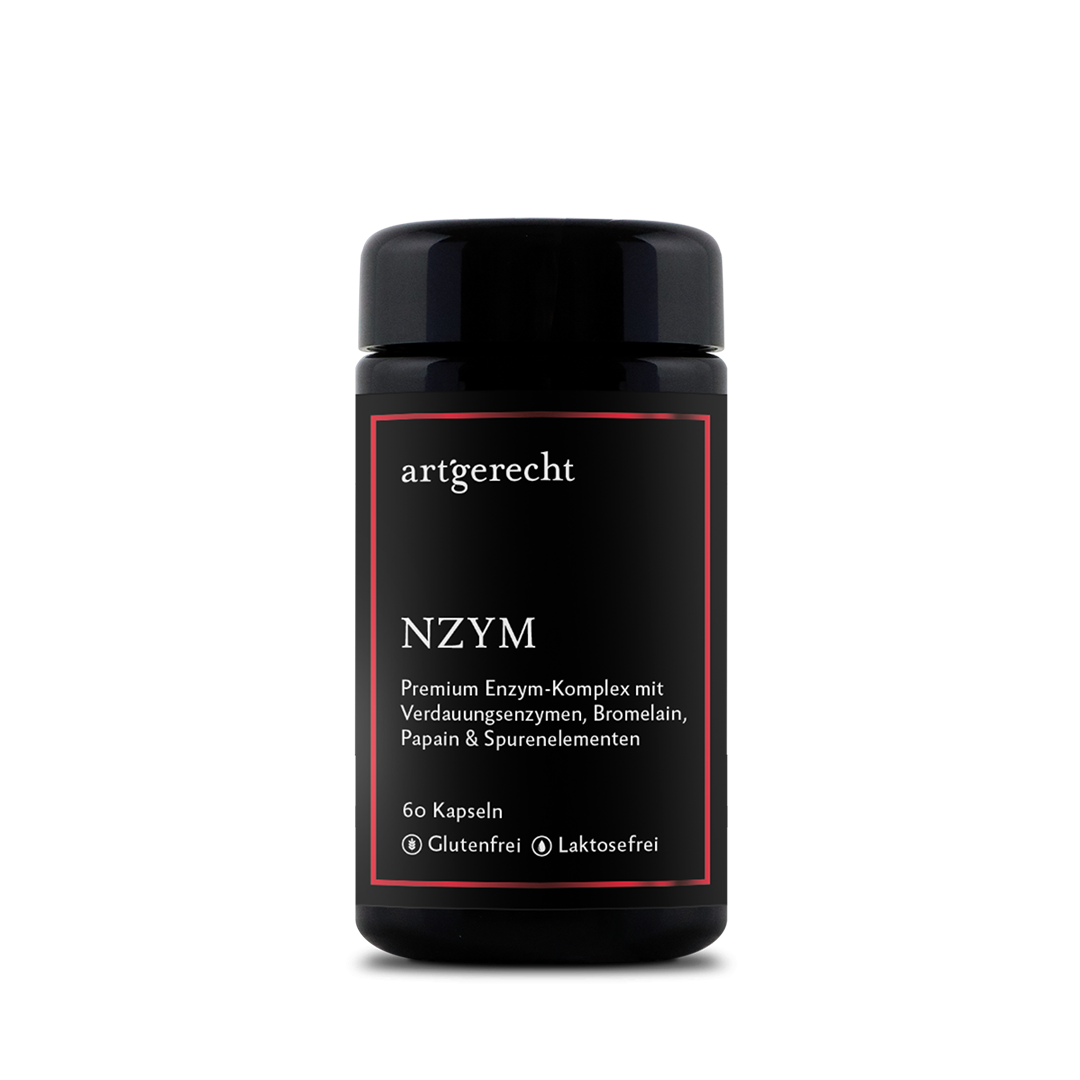 Enzym Komplex | 60 Kapseln | Vegan | 16 pflanzliche Enzyme & Zink – 100% natürliche Quellen (Mikro-Pilze, Hefen, Pflanzen), vegan