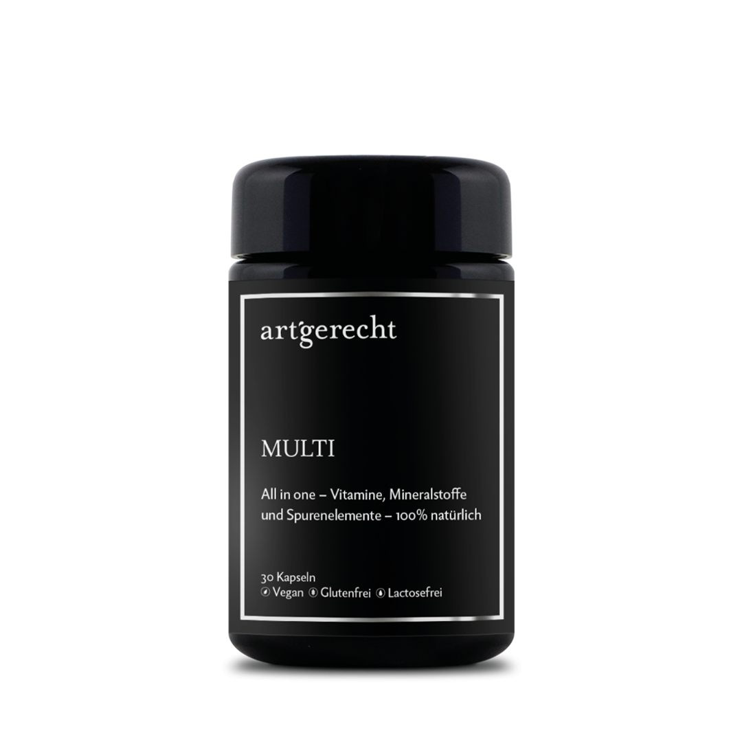 Multivitamin und Spurenelemente – extrahiert aus Gemüse – 100% natürlich und vegan – 30 Kapseln
