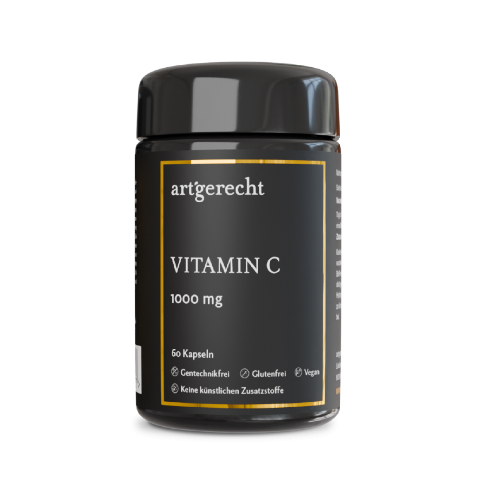 Vitamin C 1000 mg | 60 Kapseln | Aus Hagebutte – natürliches Vitamin C, vegan & ohne künstliche Zusätze