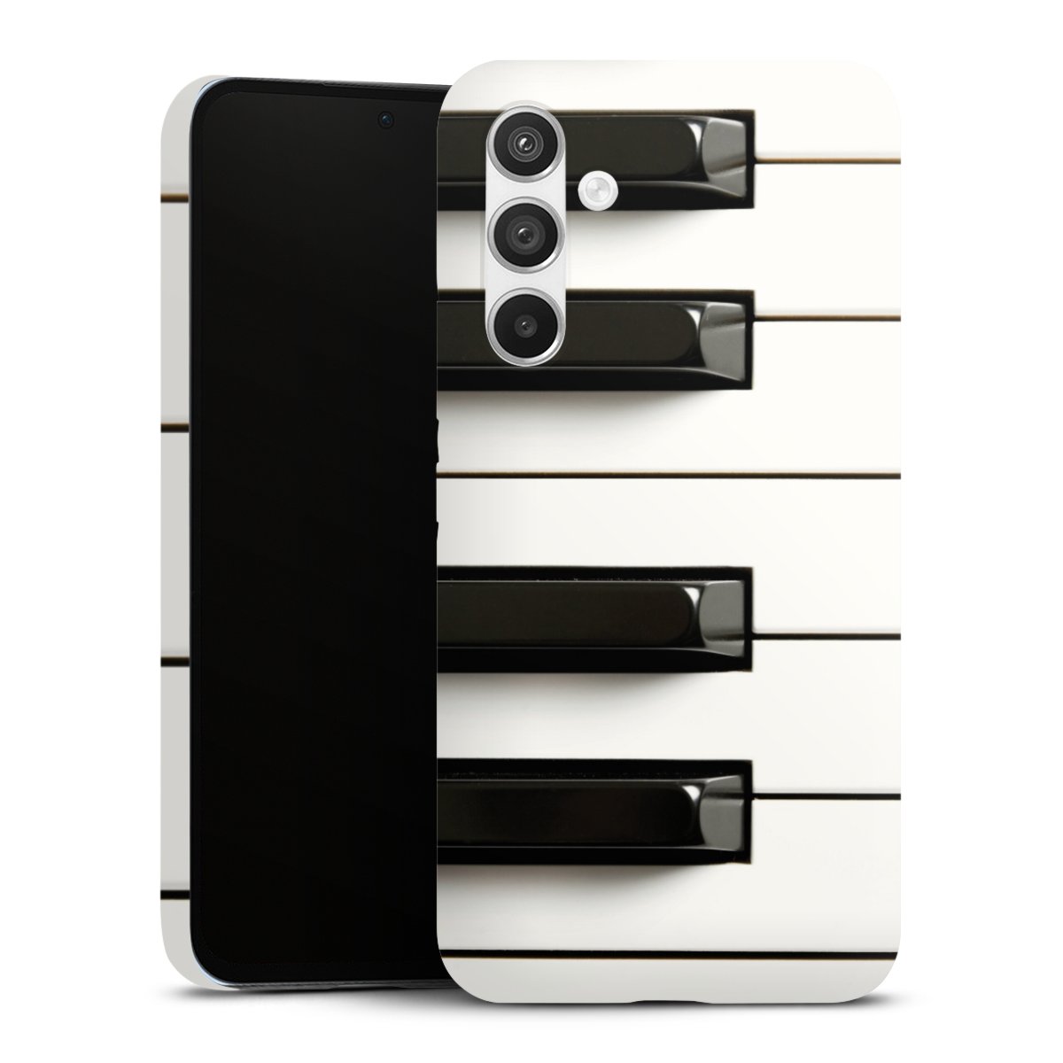 Galaxy A54 5G Handy Premium Case Smartphone Handyhülle Schutzhülle matt Music Piano Klavier Premium Case