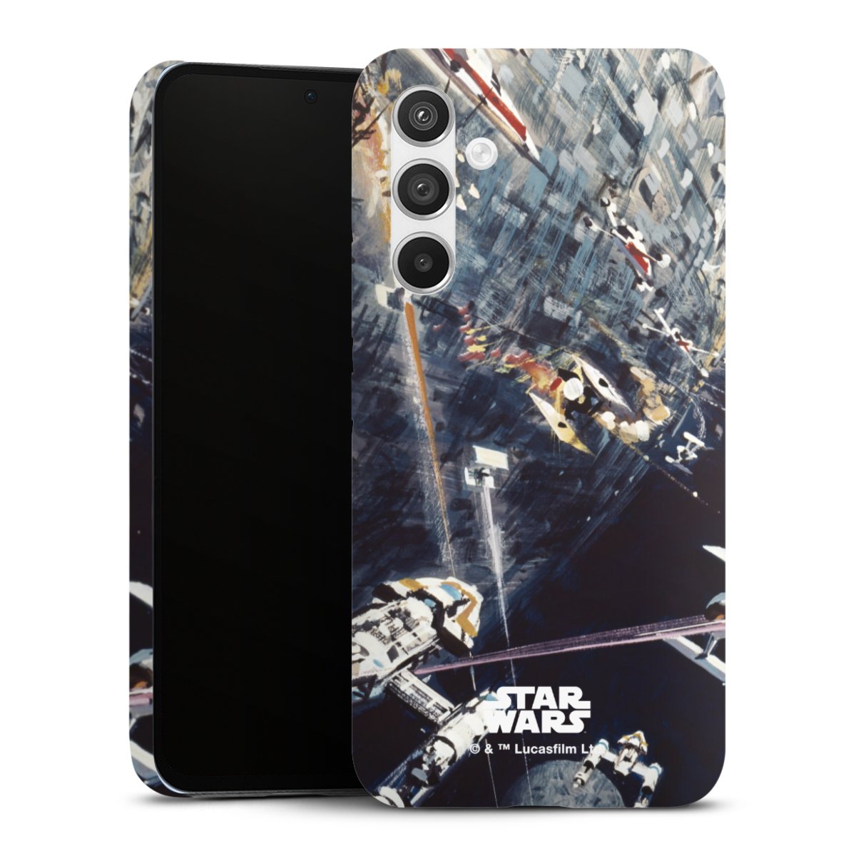 Galaxy A54 5G Handy Premium Case Smartphone Handyhülle Schutzhülle matt Movie Death Star Star Wars Premium Case