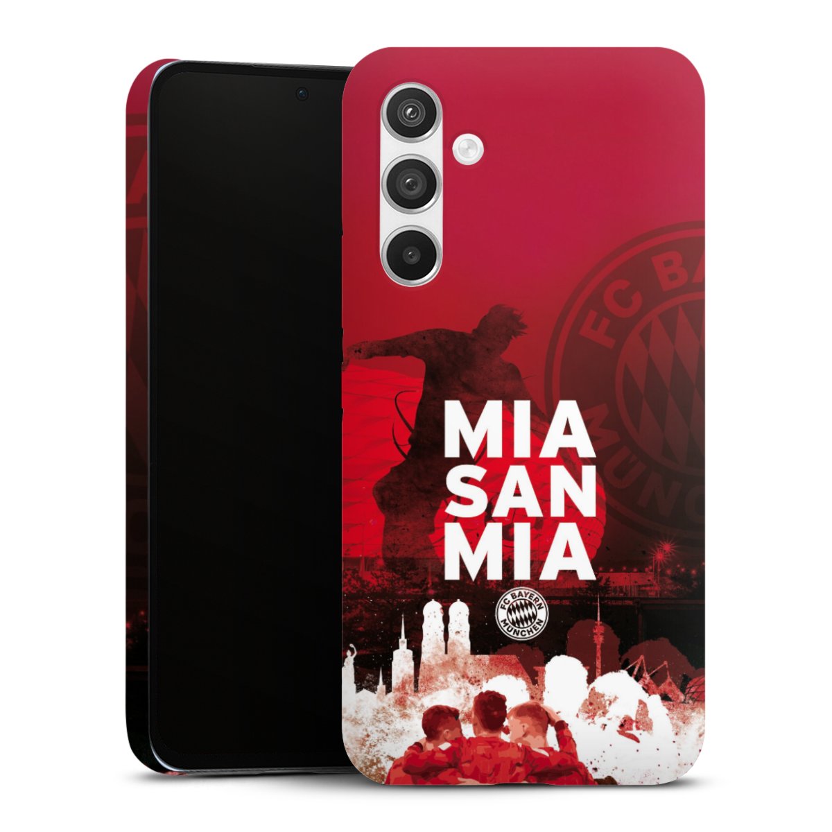 Galaxy A54 5G Handy Premium Case Smartphone Handyhülle Schutzhülle matt Mia San Mia Fcb Fc Bayern München Premium Case