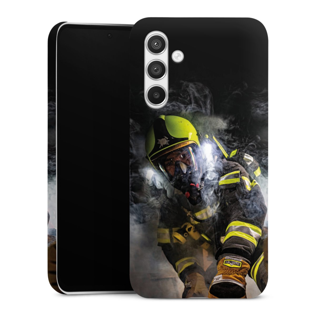 Galaxy A54 5G Handy Premium Case Smartphone Handyhülle Schutzhülle glänzend Fire Fire Fighter Fire Fighters Premium Case