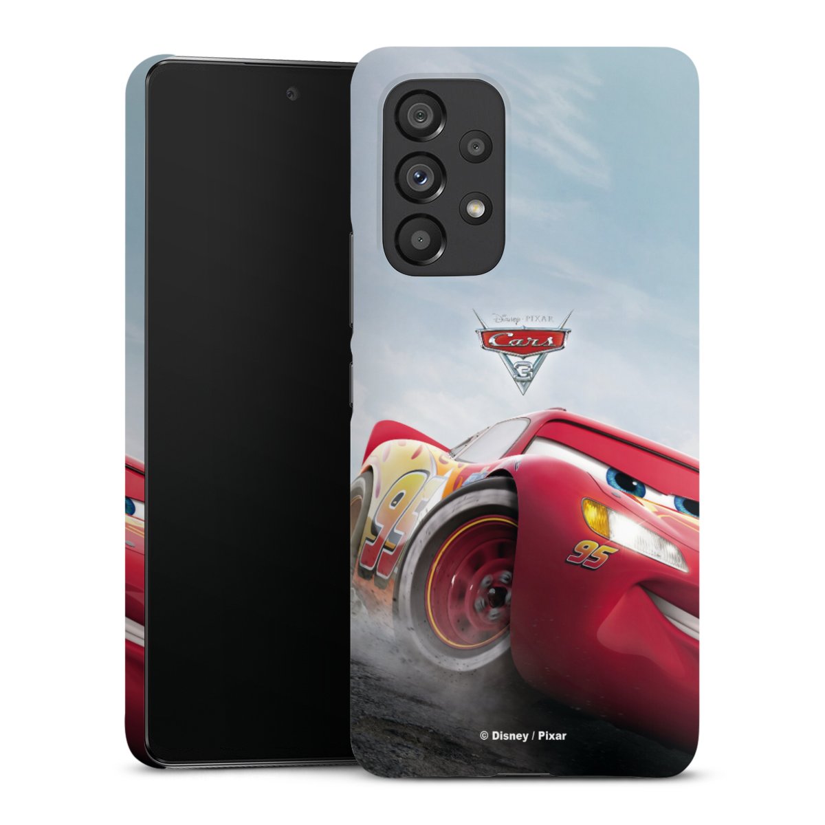Galaxy A53 5G Handy Premium Case Smartphone Handyhülle Schutzhülle glänzend Lightning Mcqueen 95 Official Licensed Product Cars Premium Case
