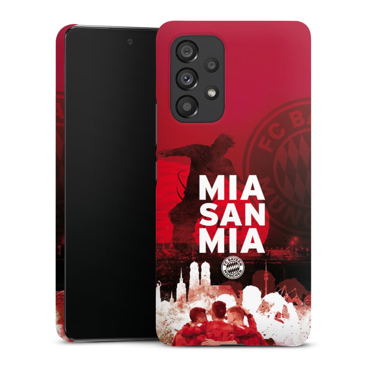 Galaxy A53 5G Handy Premium Case Smartphone Handyhülle Schutzhülle glänzend Mia San Mia Fcb Fc Bayern München Premium Case