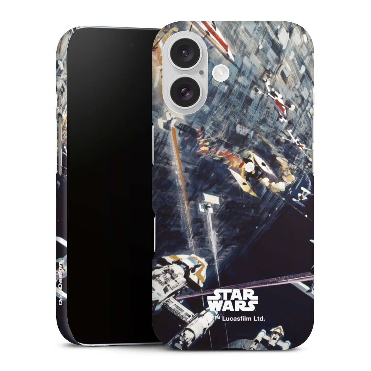 iPhone 16 Handy Premium Case Smartphone Handyhülle Schutzhülle matt Movie Death Star Star Wars Premium Case