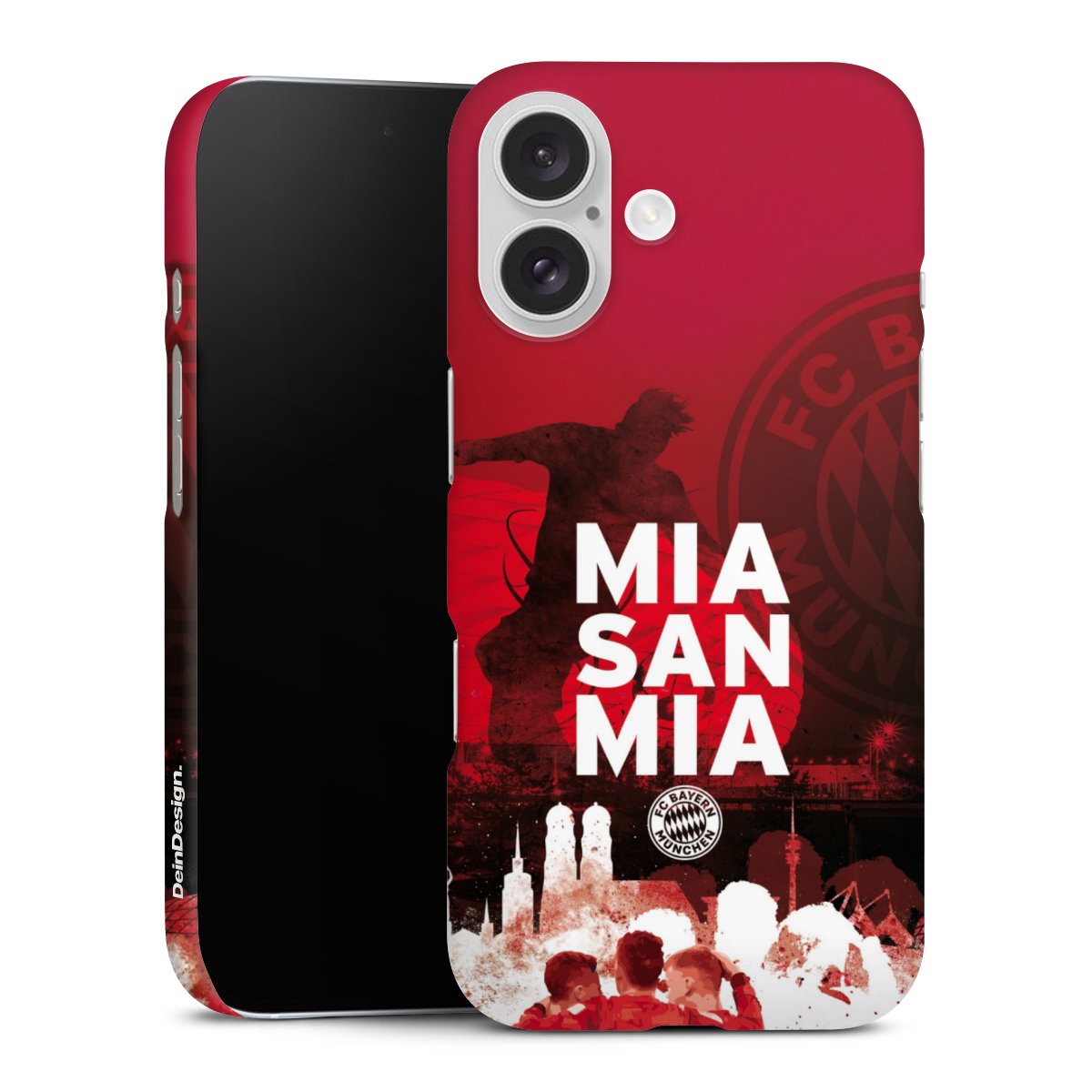 iPhone 16 Handy Premium Case Smartphone Handyhülle Schutzhülle matt Mia San Mia Fcb Fc Bayern München Premium Case