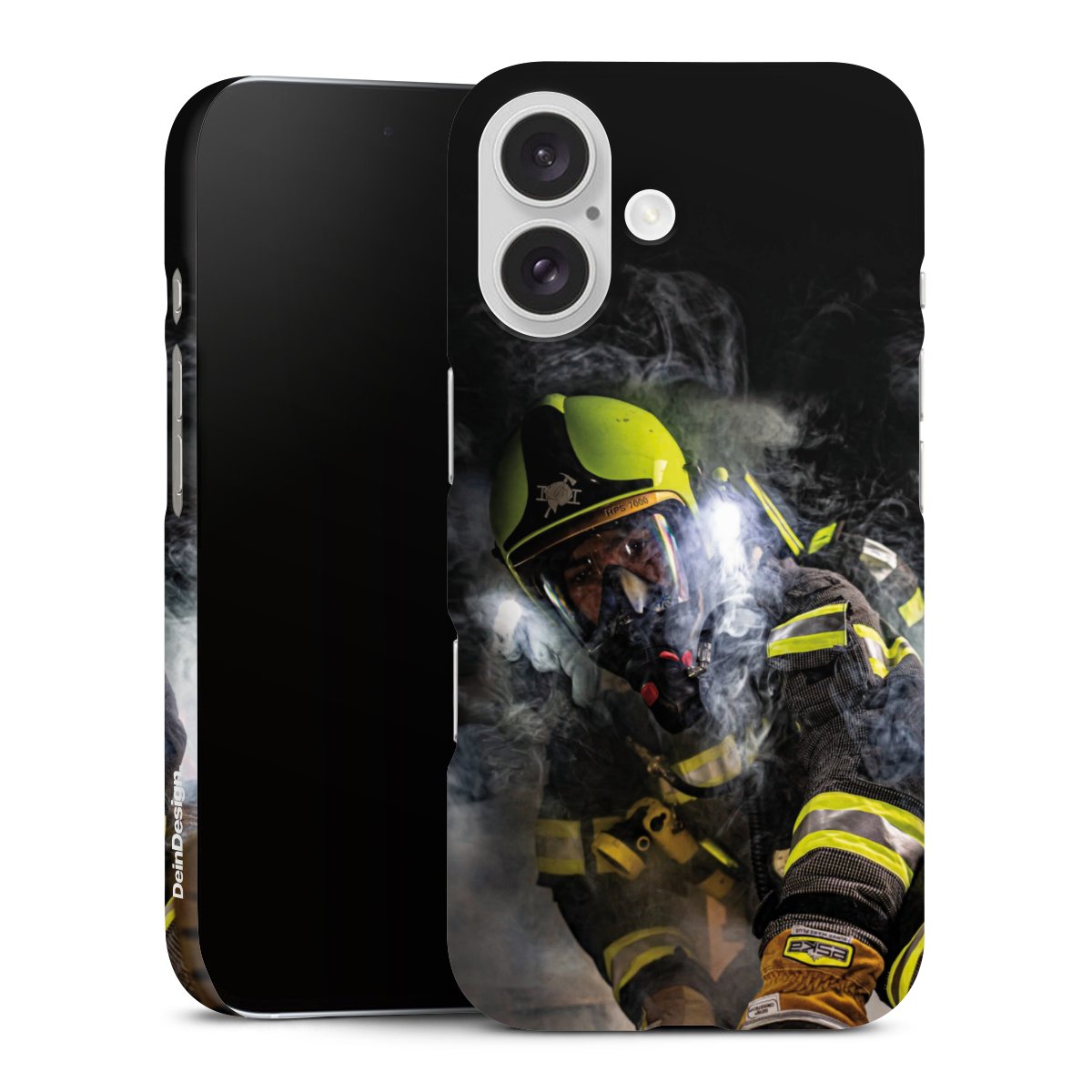 iPhone 16 Handy Premium Case Smartphone Handyhülle Schutzhülle matt Fire Fire Fighter Fire Fighters Premium Case