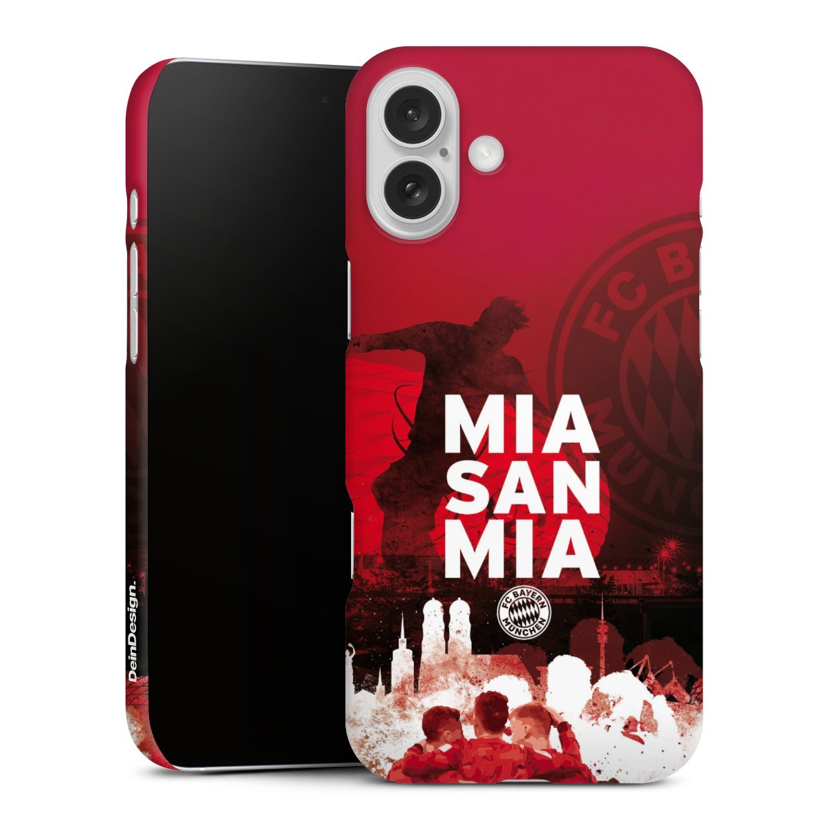 iPhone 16 Plus Handy Premium Case Smartphone Handyhülle Schutzhülle matt Mia San Mia Fcb Fc Bayern München Premium Case