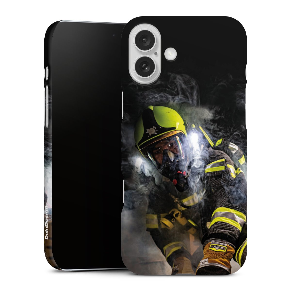 iPhone 16 Plus Handy Premium Case Smartphone Handyhülle Schutzhülle matt Fire Fire Fighter Fire Fighters Premium Case