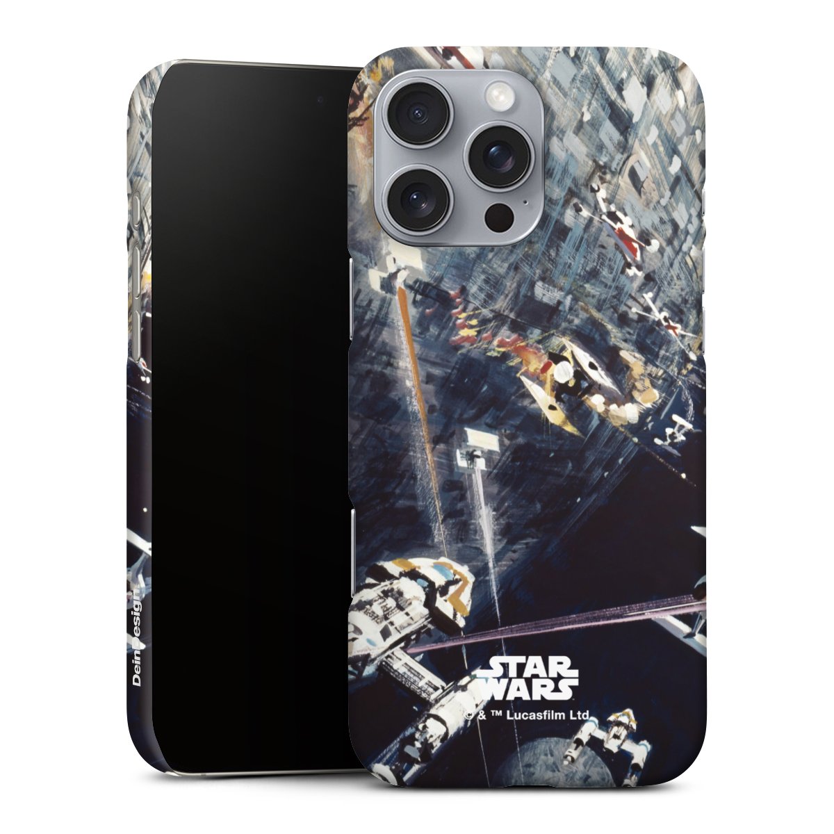 iPhone 16 Pro Max Handy Premium Case Smartphone Handyhülle Schutzhülle matt Movie Death Star Star Wars Premium Case