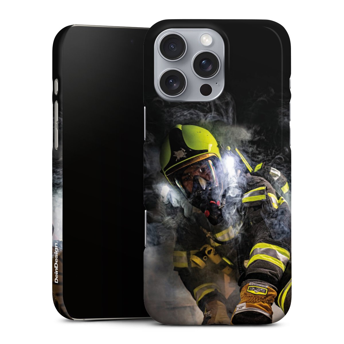 iPhone 16 Pro Max Handy Premium Case Smartphone Handyhülle Schutzhülle matt Fire Fire Fighter Fire Fighters Premium Case