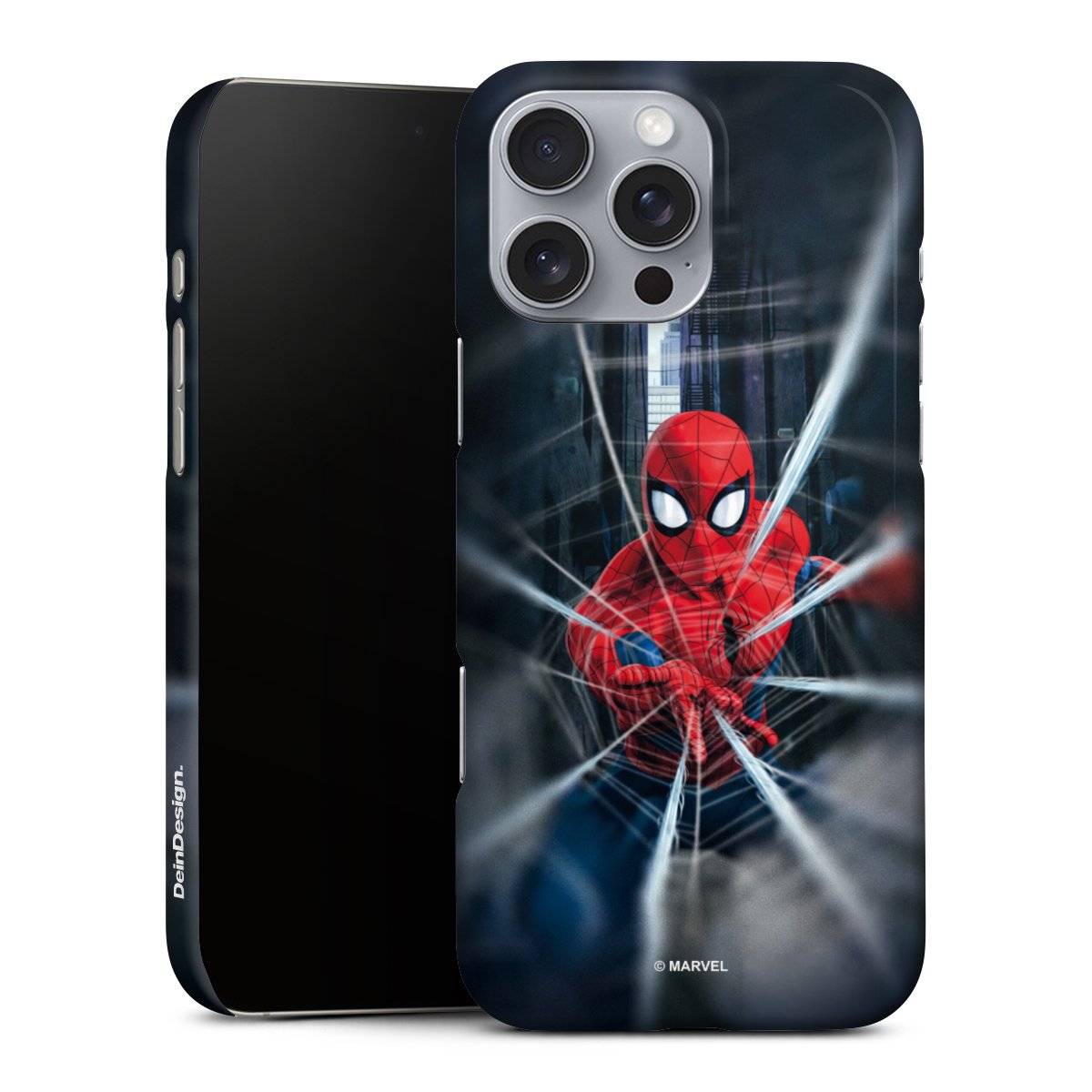 iPhone 16 Pro Max Handy Premium Case Smartphone Handyhülle Schutzhülle matt Spiderman Kinofilm Marvel Premium Case