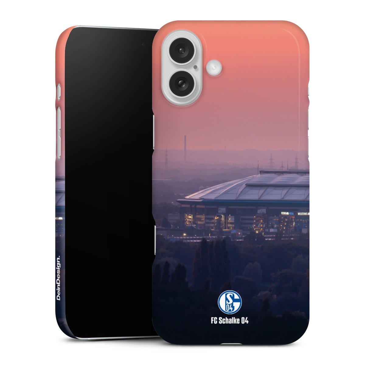 iPhone 16 Plus Handy Premium Case Smartphone Handyhülle Schutzhülle glänzend Fc Schalke 04 Stadium Schalke 04 Premium Case