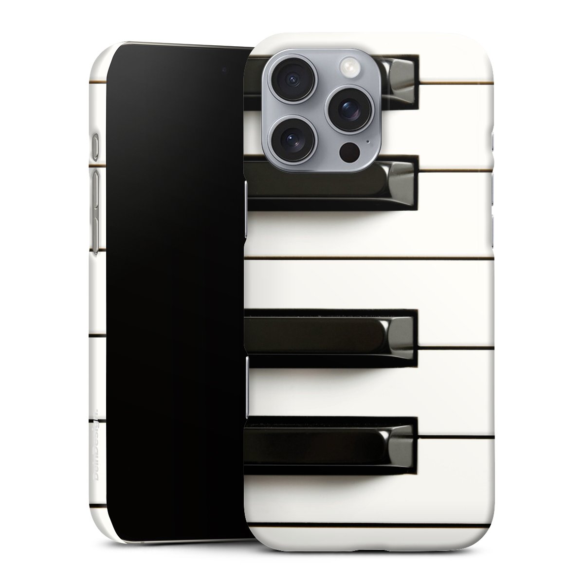 iPhone 16 Pro Max Handy Premium Case Smartphone Handyhülle Schutzhülle glänzend Music Piano Klavier Premium Case