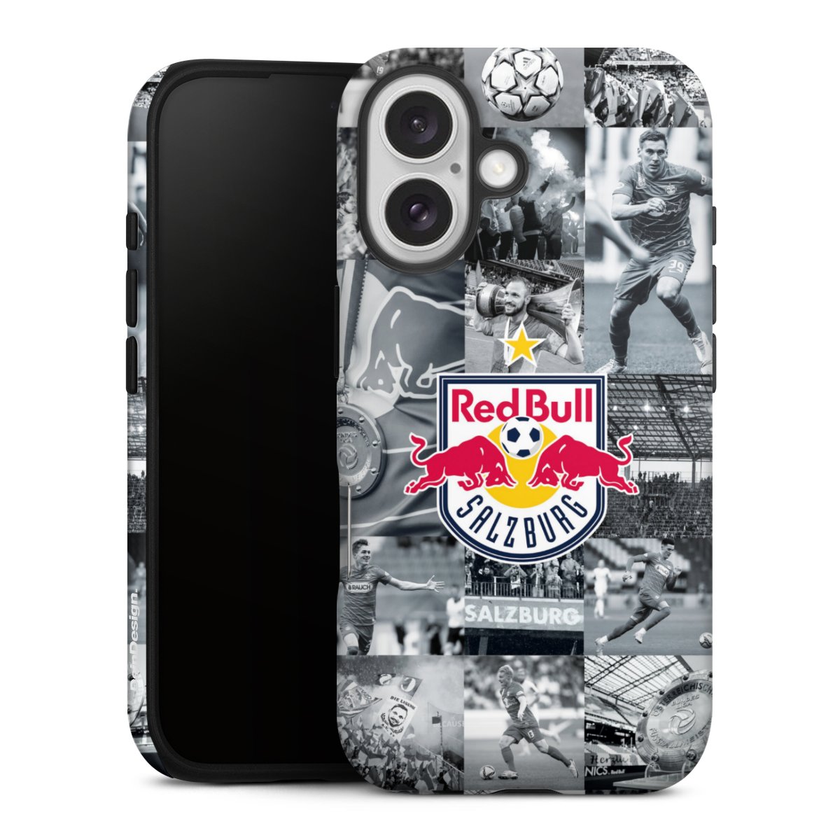iPhone 16 Handy Panzer Handyhülle robuste Outdoor Hülle Schutzhülle matt Salzburg Fc Red Bull Salzburg Red Bull Tough Case