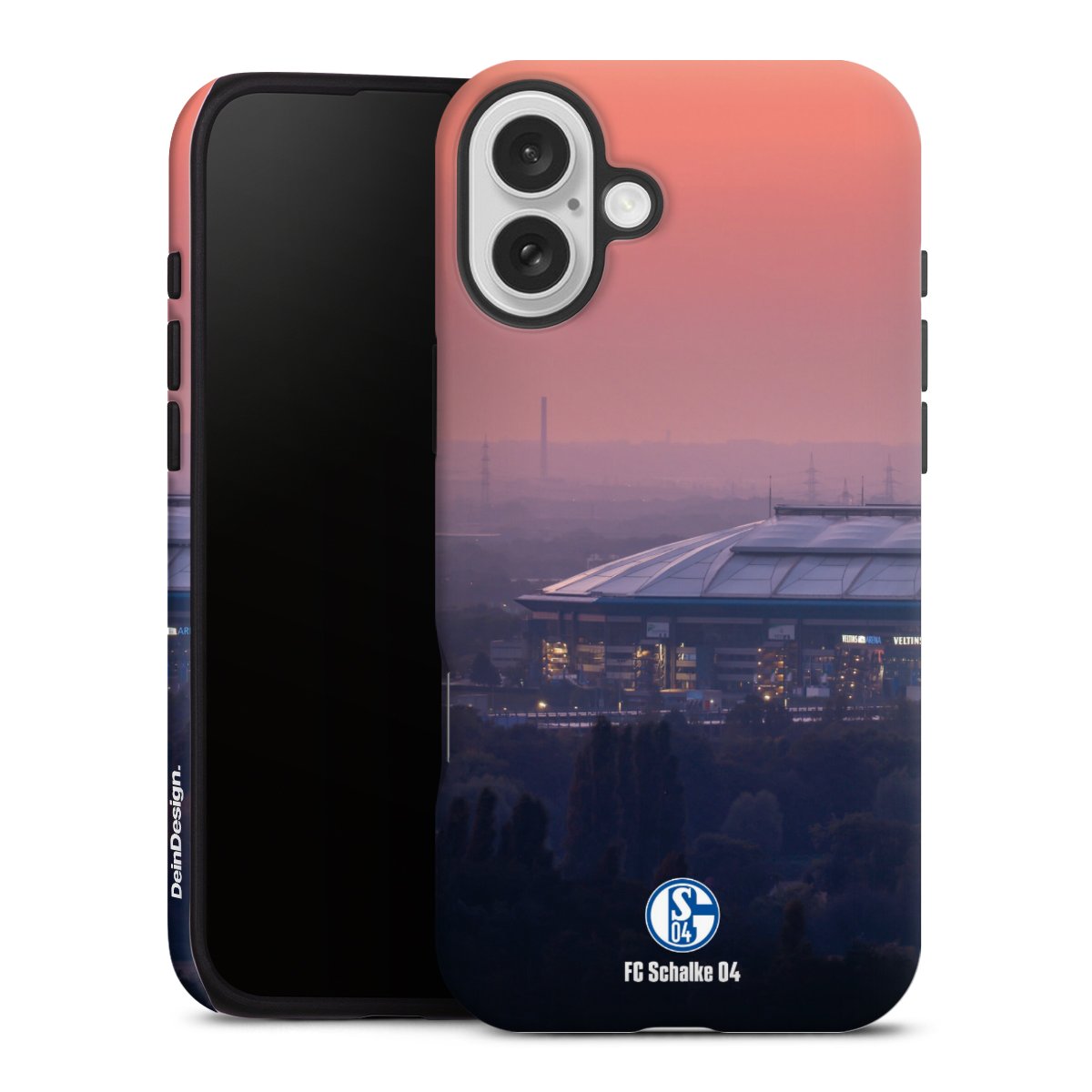 iPhone 16 Plus Handy Panzer Handyhülle robuste Outdoor Hülle Schutzhülle matt Schalke 04 Fc Schalke 04 Stadium Tough Case