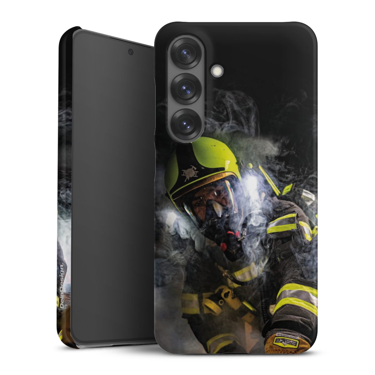 Galaxy S25 Handy Premium Case Smartphone Handyhülle Schutzhülle matt Fire Fire Fighter Fire Fighters Premium Case