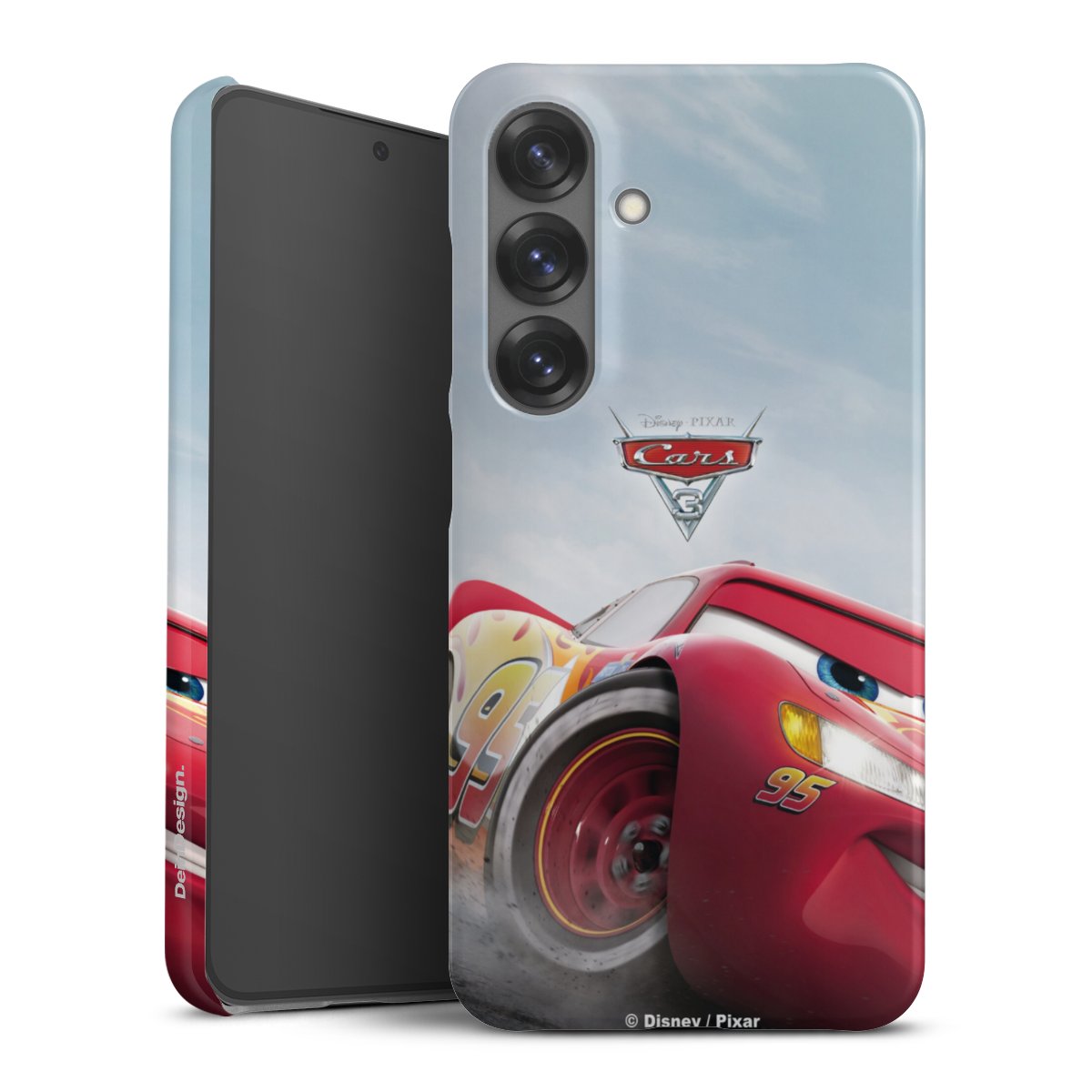 Galaxy S25 Handy Premium Case Smartphone Handyhülle Schutzhülle glänzend Lightning Mcqueen 95 Official Licensed Product Cars Premium Case