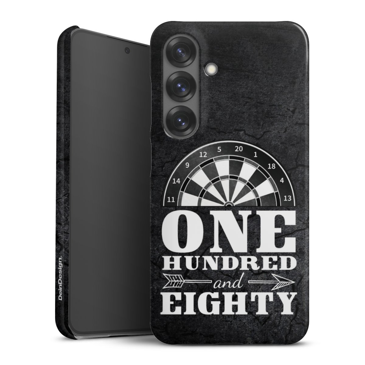 Galaxy S25 Handy Premium Case Smartphone Handyhülle Schutzhülle glänzend Sports Darts Spruch Premium Case