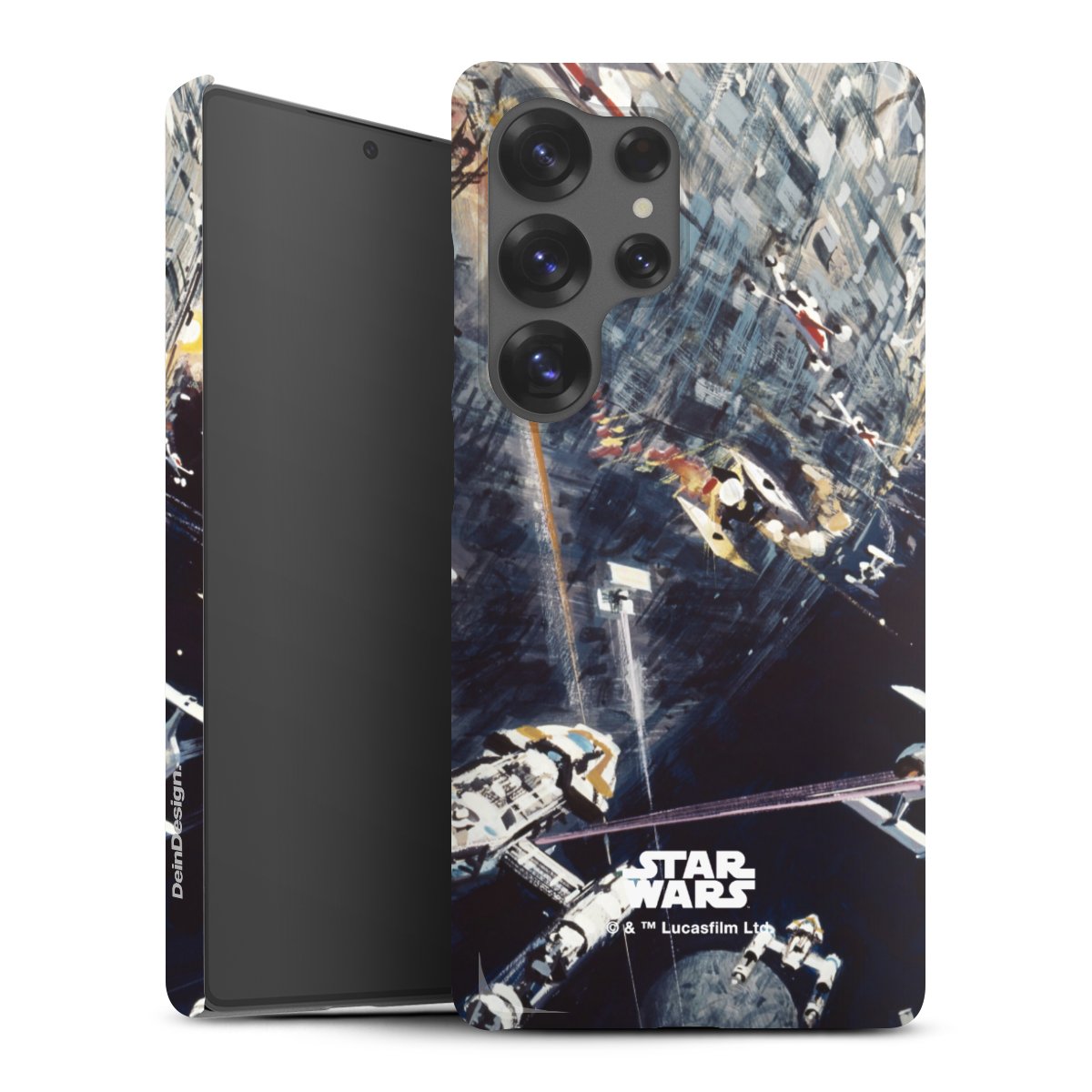 Galaxy S25 Ultra Handy Premium Case Smartphone Handyhülle Schutzhülle glänzend Movie Death Star Star Wars Premium Case