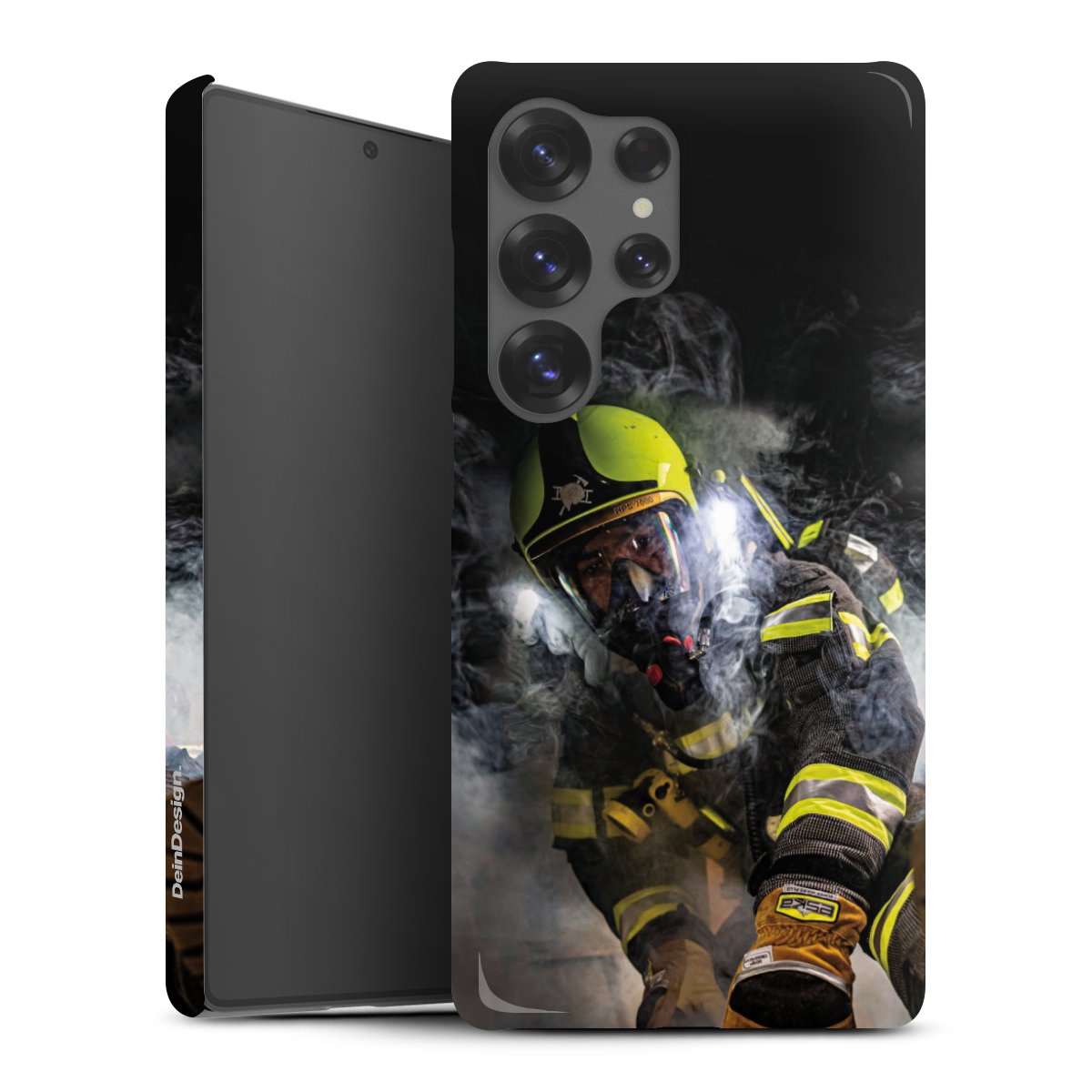 Galaxy S25 Ultra Handy Premium Case Smartphone Handyhülle Schutzhülle glänzend Fire Fire Fighter Fire Fighters Premium Case