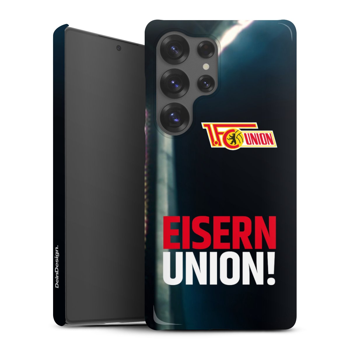 Galaxy S25 Ultra Handy Premium Case Smartphone Handyhülle Schutzhülle glänzend Soccer 1. Fc Union Berlin Merchandise Premium Case