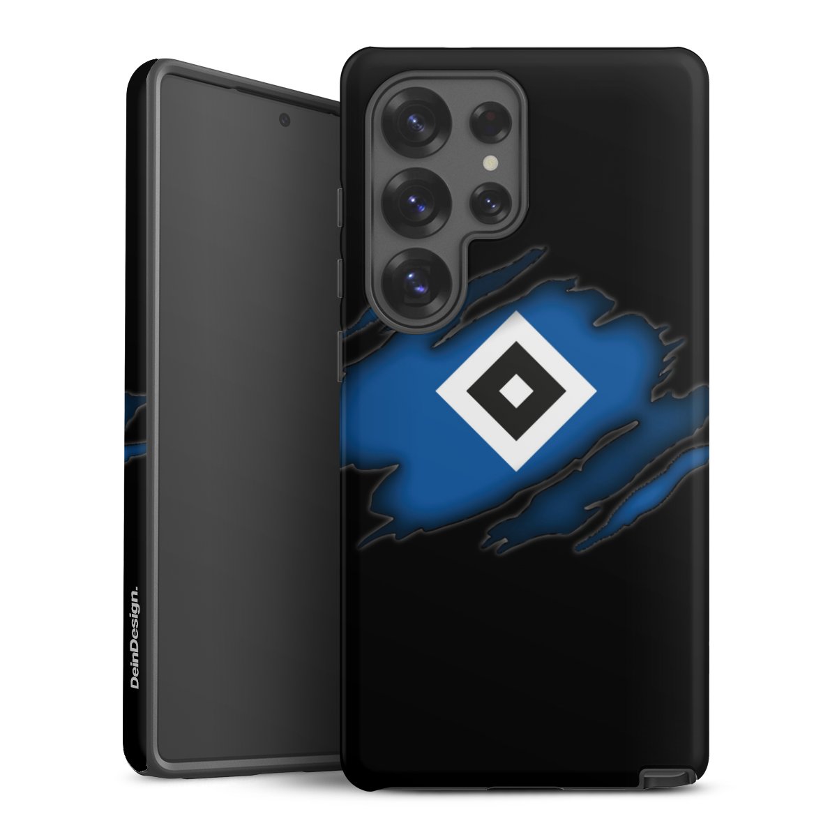 Galaxy S25 Ultra Handy Panzer Handyhülle robuste Outdoor Hülle Schutzhülle matt Official Licensed Product Hsv Hamburger Sv Tough Case