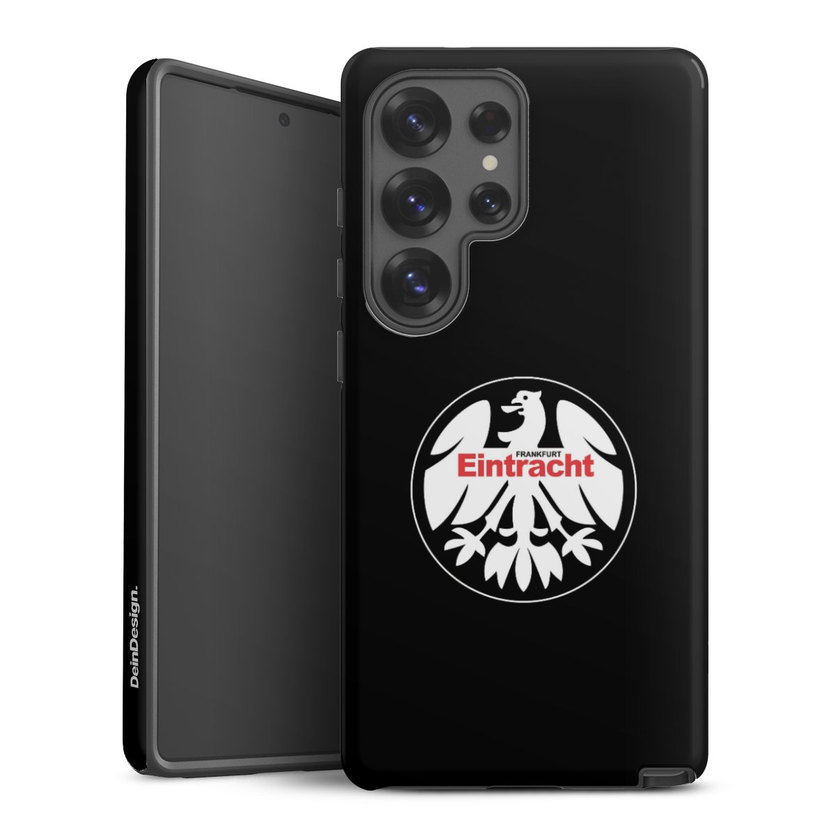 Galaxy S25 Ultra Handy Panzer Handyhülle robuste Outdoor Hülle Schutzhülle glänzend Official Licensed Product Sge Eintracht Frankfurt Tough Case