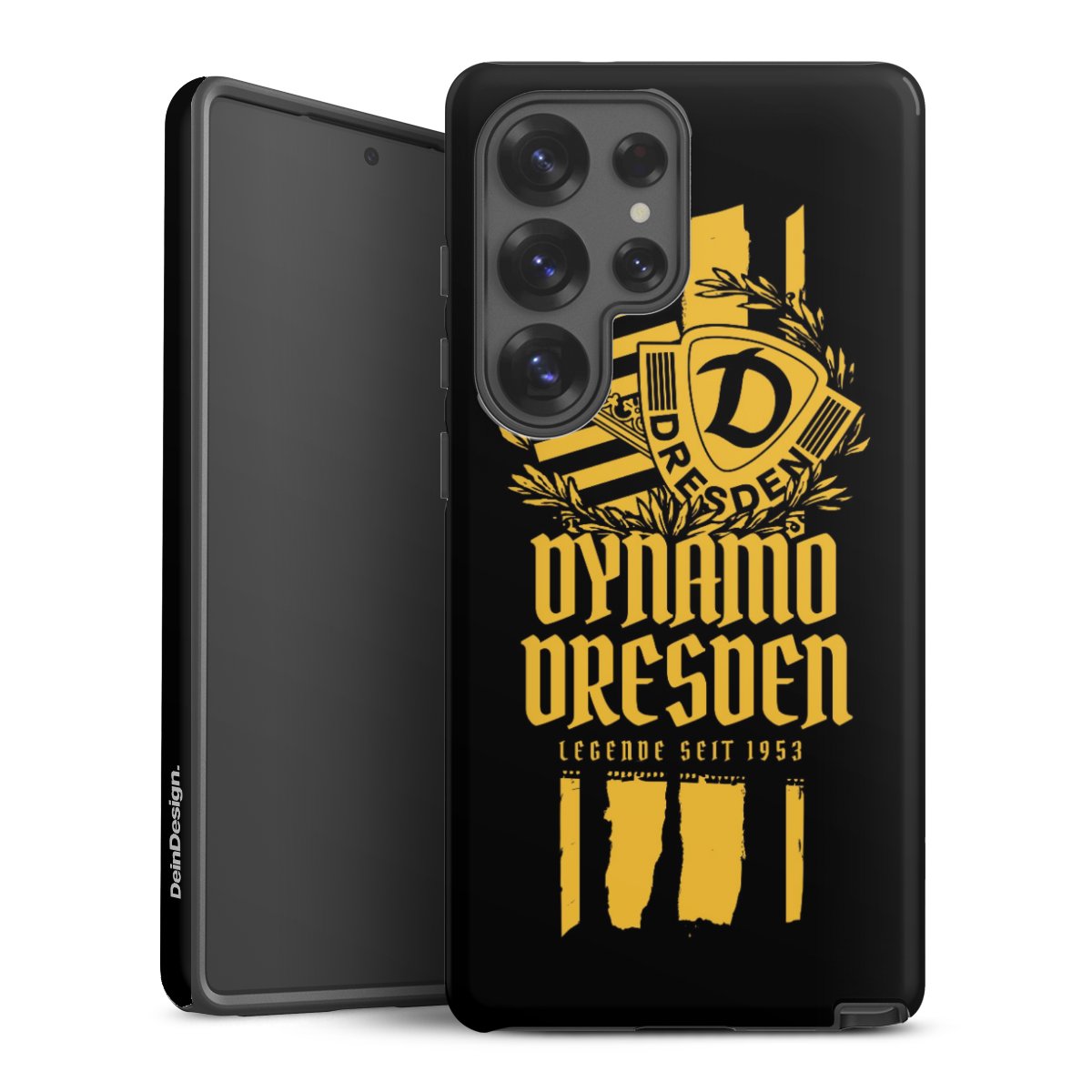 Galaxy S25 Ultra Handy Panzer Handyhülle robuste Outdoor Hülle Schutzhülle glänzend Sgd Statement Sg Dynamo Dresden Tough Case