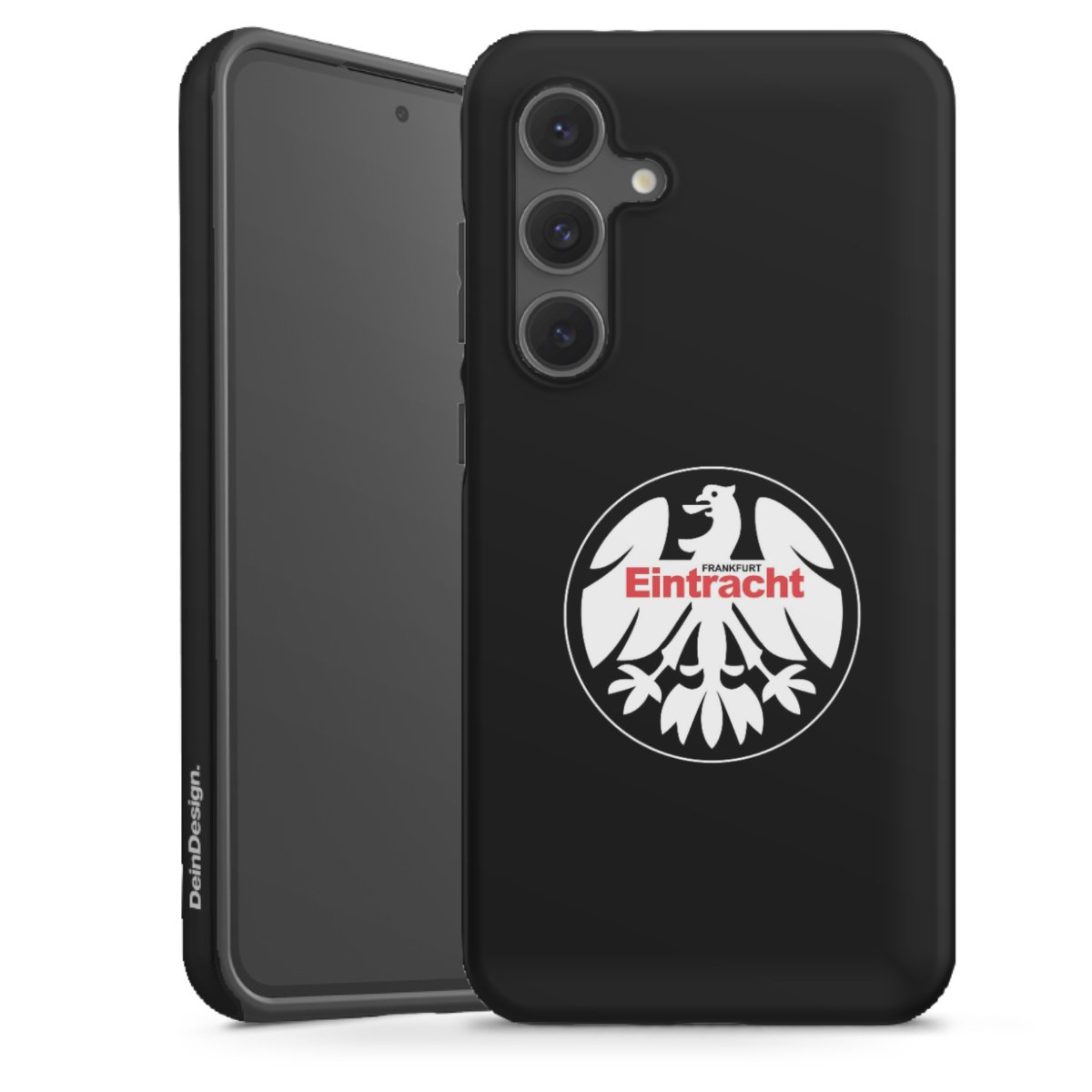 Galaxy S24 FE 5G Handy Panzer Handyhülle robuste Outdoor Hülle Schutzhülle glänzend Official Licensed Product Sge Eintracht Frankfurt Tough Case